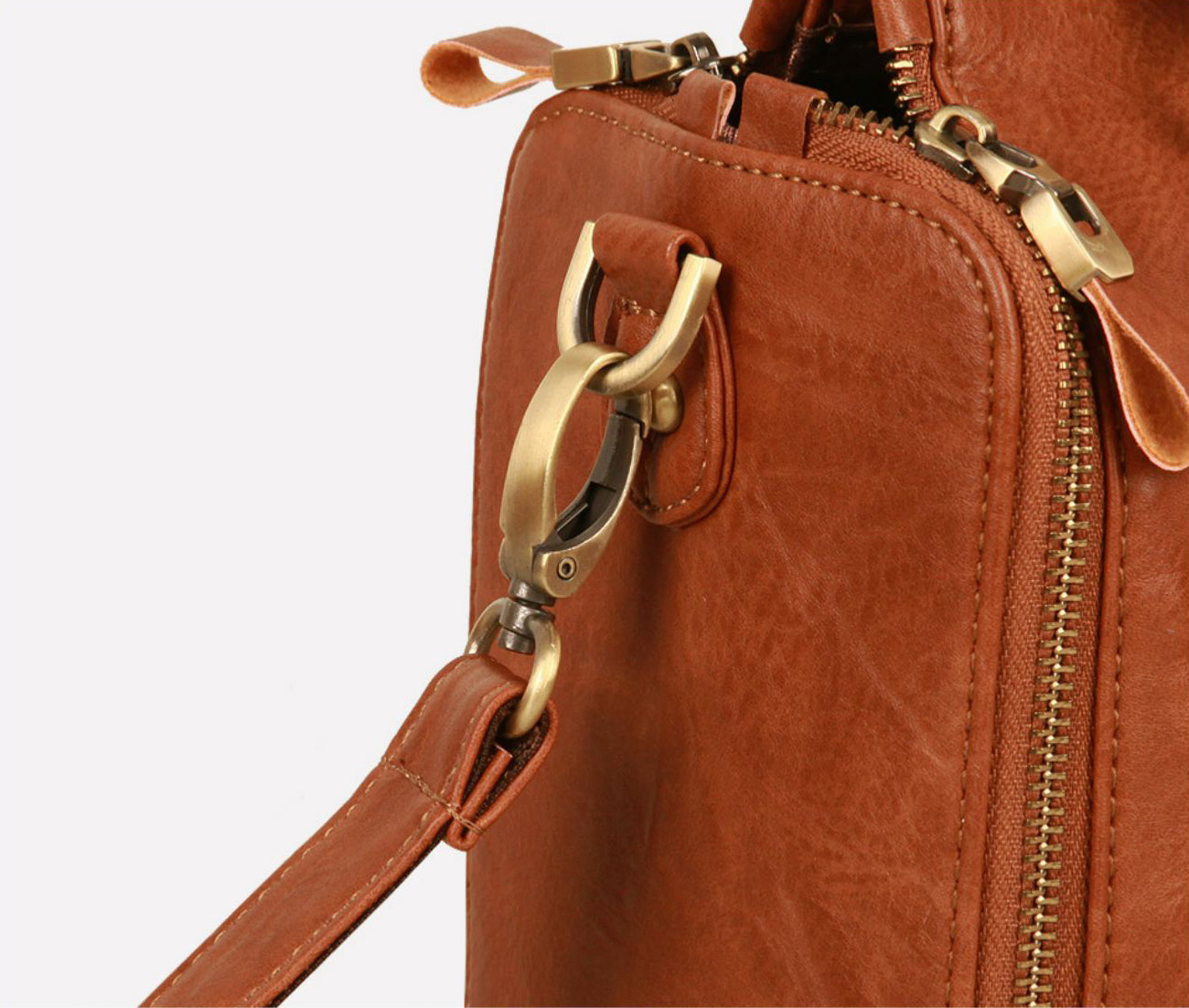 Traveller's Carry-All Bag (Cognac Brown)