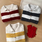 Varsity Stripe Collared Cardigan (3 Colors)