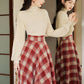 Toasted Plaid Midi Skirt (2 Colors)