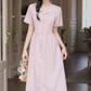 Wisteria Midi Shirt Dress (Lilac)