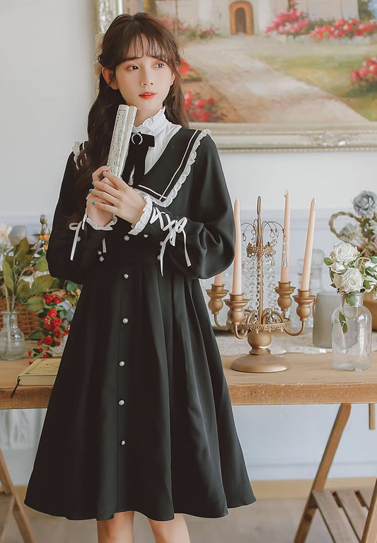 Kuromi Faux Blazer Dress (Black)