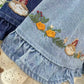 Forest Floor Embroidered Denim Shorts (2 Colors)
