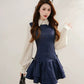 Prep Plaid Mini Dress & Blouse (2 Colors)