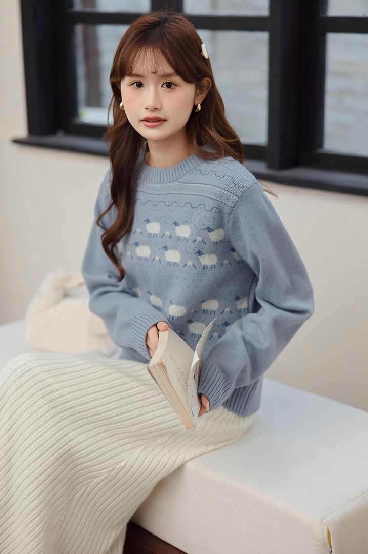 Sheepish Sweater (Blue)