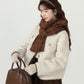 Faux Sherpa Wool Jacket (Cream)