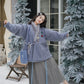 Snowy Wishes Cross Collar Jacket (3 Colors)