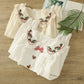 Strawberry Picnic Embroidered Blouse (2 Colors)