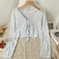 Sheer Floral Lace Double Tie Cardigan (5 Colors)