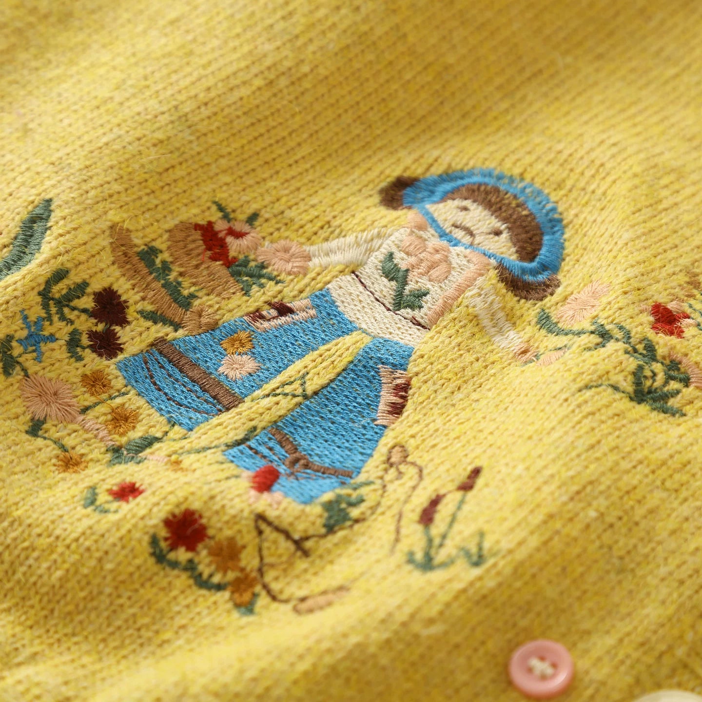 Garden Sisters Embroidered Button Vest (4 Colors)