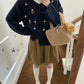 Rose Pom Pom Cardigan (3 Colors)