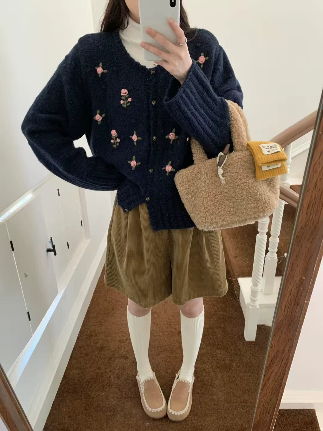 Rose Pom Pom Cardigan (3 Colors)