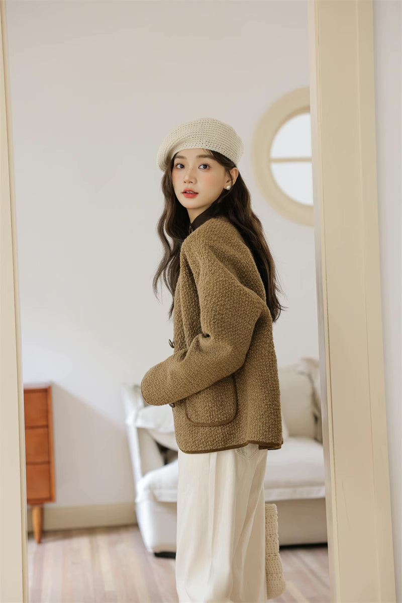 Boucle Knit Jacket (2 Colors)