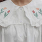 Tulip Collar Blouse (White)