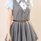 Summer Cadet Mini Twofer Dress (Blue/Gray)