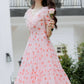 Strawberry Girl Midi Dress (Pink)