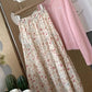 Oopsy Daisy Midi Skirt (White/Pink)