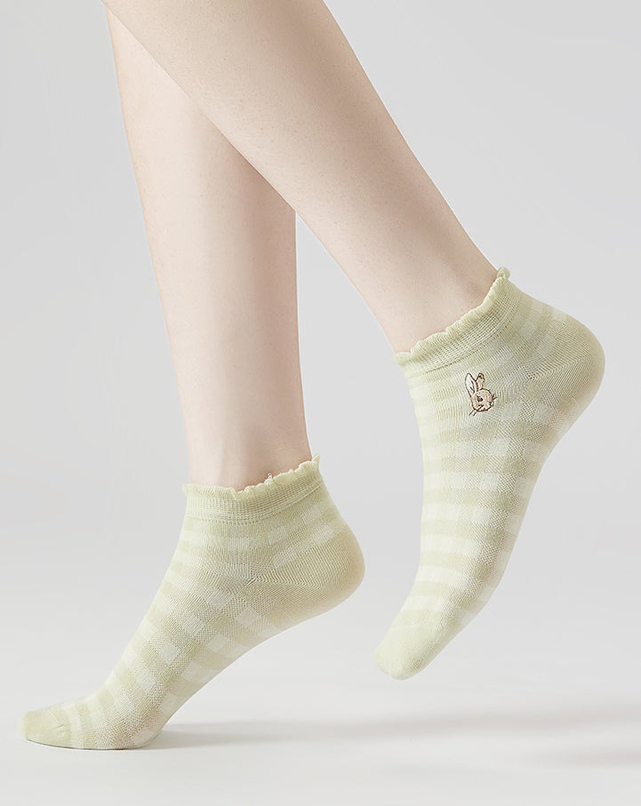 Spring Peter Rabbit Ankle Socks Set (Green)