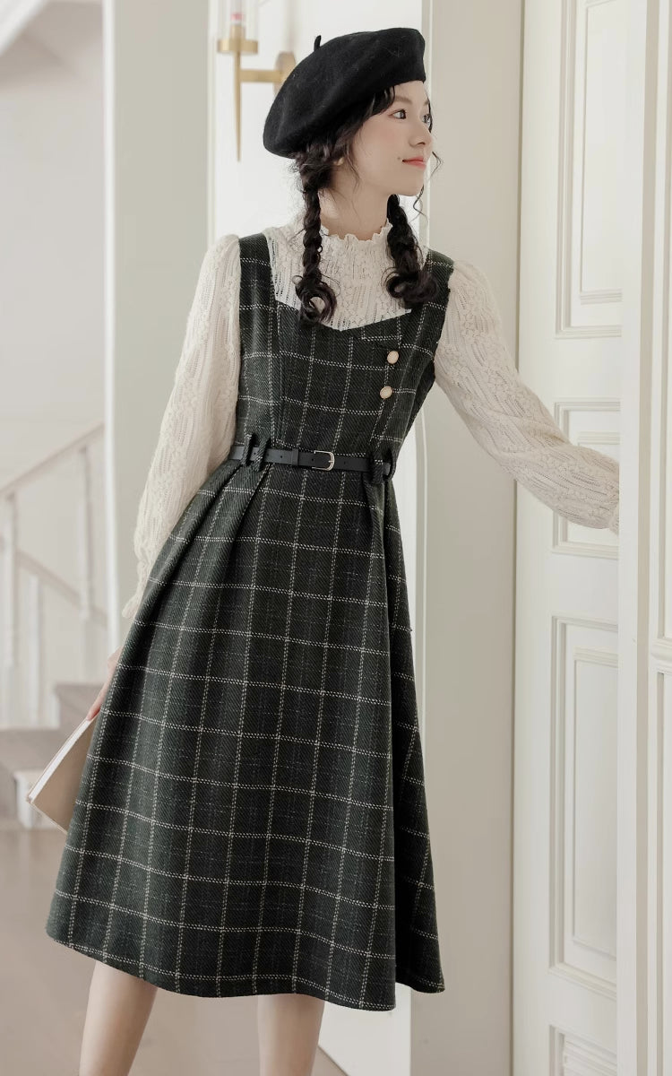 Pinafore plaid outlet