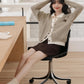 Faux Layered Cardigan (Khaki)