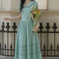Midsummer Blues Midi Dress (Teal)