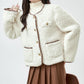 Faux Sherpa Wool Jacket (Cream)