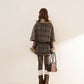 Library Plaid Capelet & Mini Skirt Set (Grey)