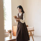 Basic Corduroy Pinafore (Brown)