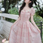 Patchwork Floral Maxi Dress (Pink)