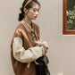 Boyfriend Baseball Jacket (Brown)