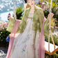 Wildflower Qixiong Famensi Dress Set (Green/White)