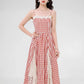 Gingham Lace Cami Maxi Dress (2 Colors)