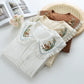 Peek-a-Squirrel Embroidered Blouse (3 Colors)