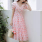 Strawberry Girl Midi Dress (Pink)