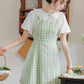Gingham Twofer Mini Dress (2 Colors)