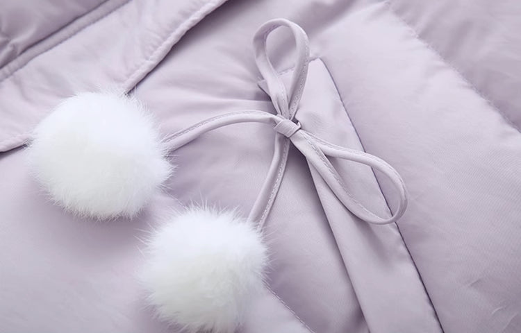 Pom Pom Puffer Jacket (3 Colors)