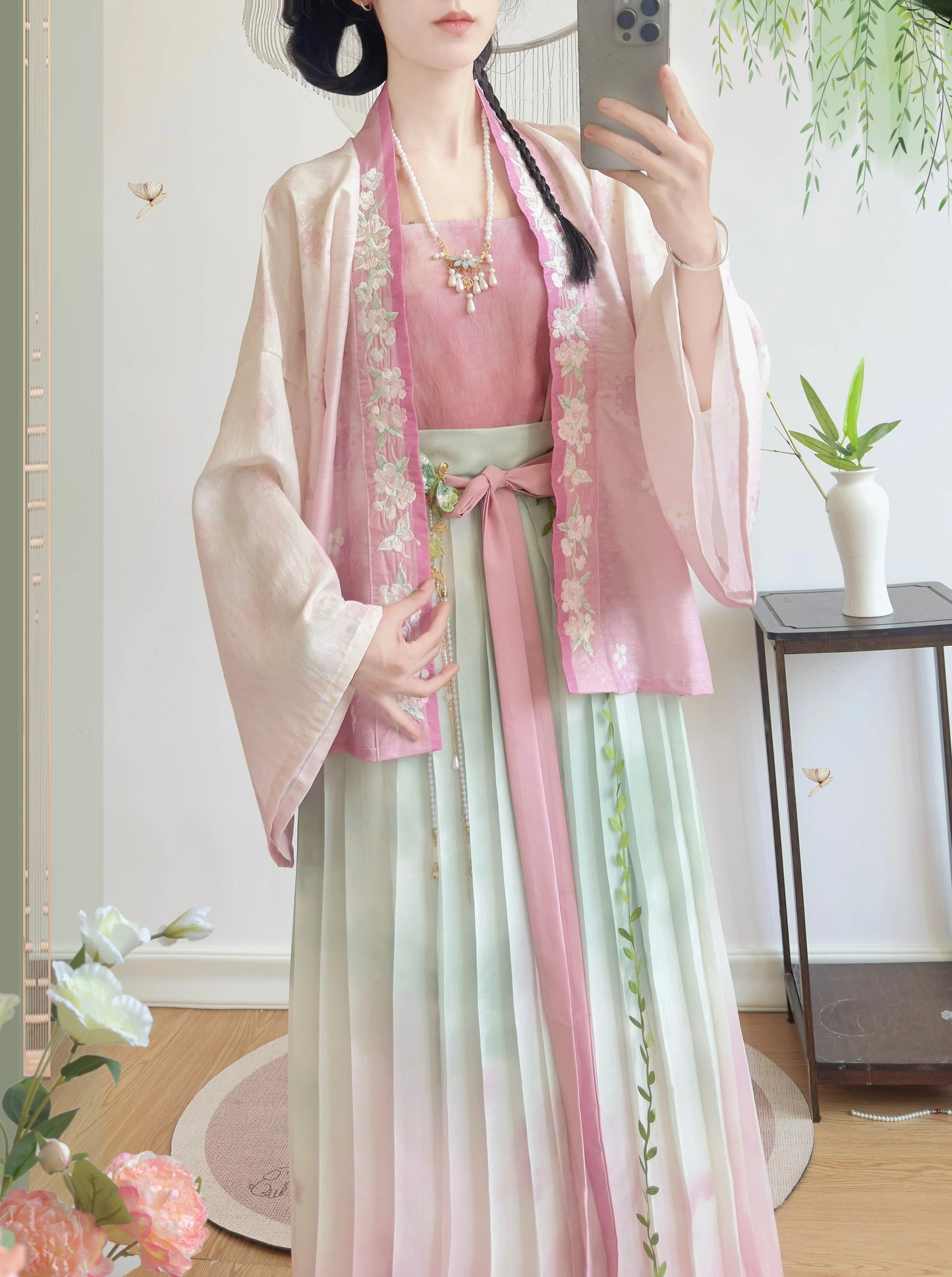 Watercolor Ombre Song Hanfu Set (2 Colors)
