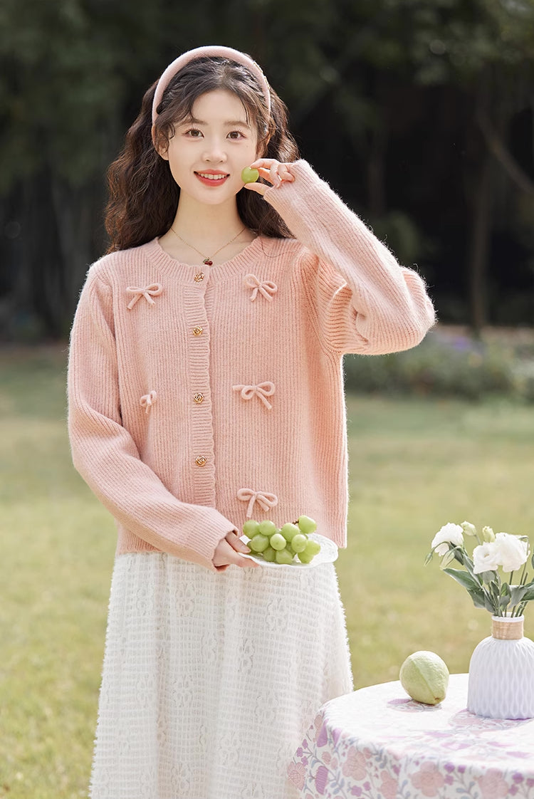 Bow-tiful Cardigan (4 Colors)