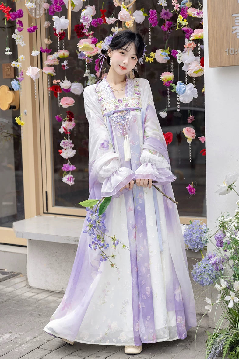 Butterfly Wings Qixiong Ruqun Set (Purple)