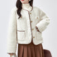 Faux Sherpa Wool Jacket (Cream)