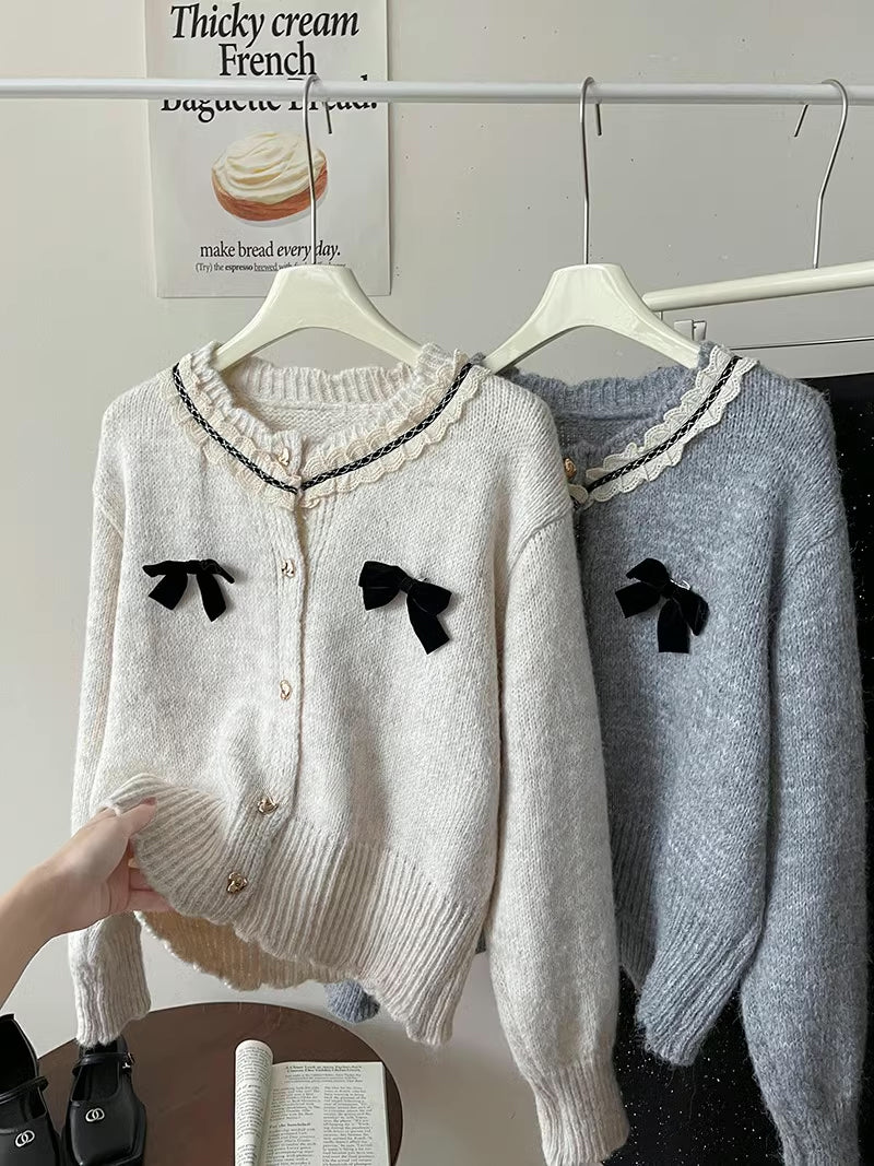 Sweet Hearts & Bows Cardigan (2 Colors)