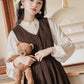 Basic Corduroy Pinafore (Brown)