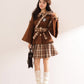 Trumpet Sleeve Short Coat & Skirt (2 Colors)