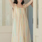 Sorbet Stripe Midi Dress (Rainbow)