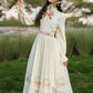 Rosy Bows Midi Dress (White)