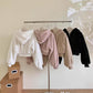 Fuzzy Cropped Hoodie (4 Colors)