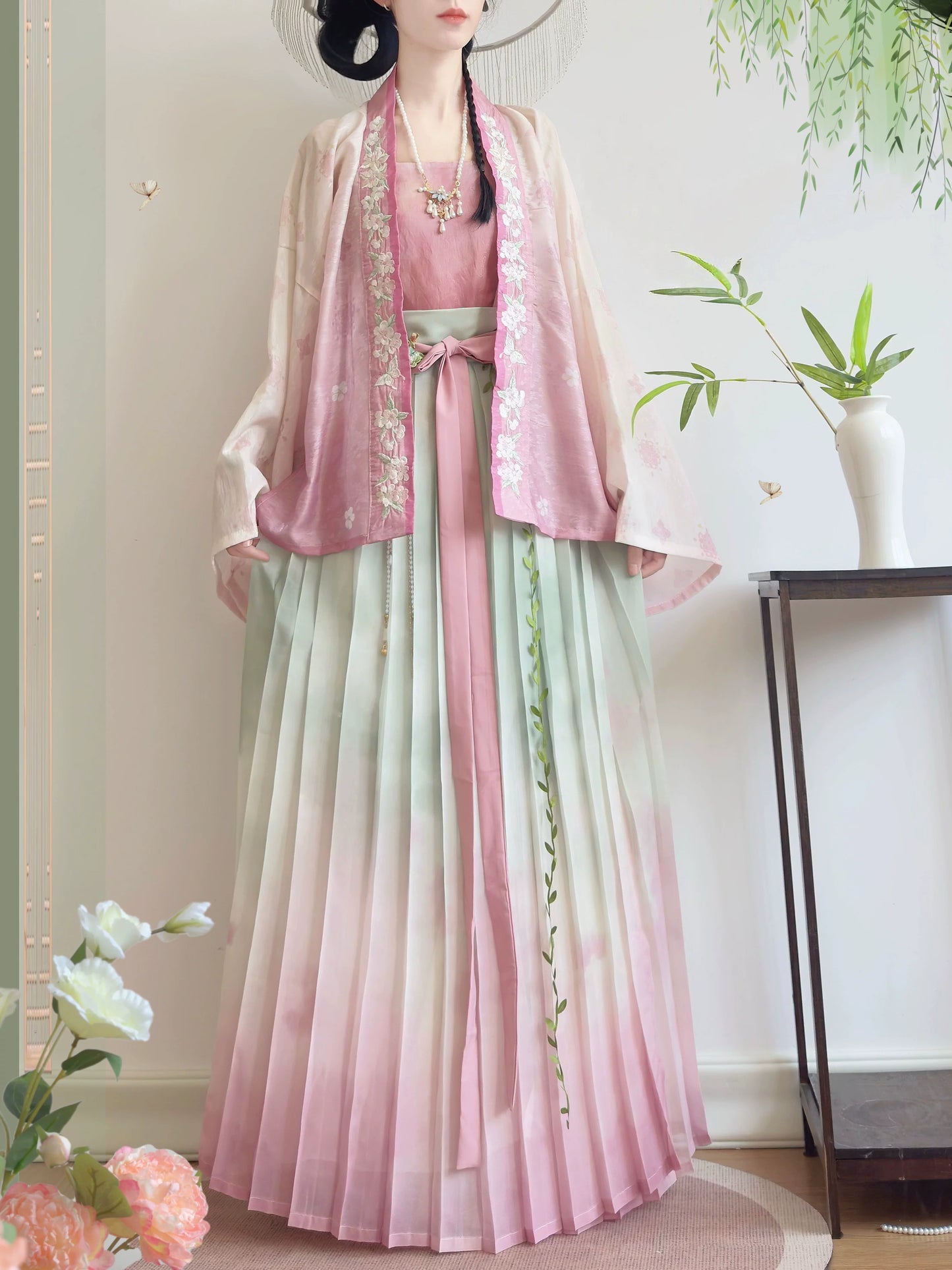 Watercolor Ombre Song Hanfu Set (2 Colors)