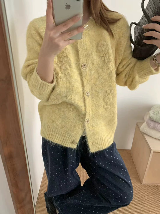 Hidden Flowers Cardigan (4 Colors)