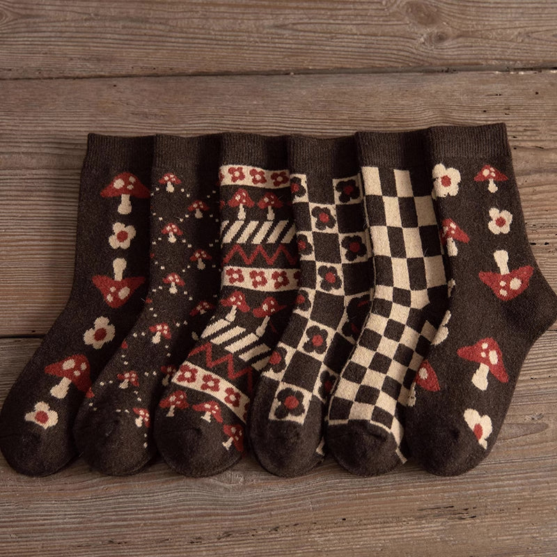 Funky Mushroom Socks (6 Styles)