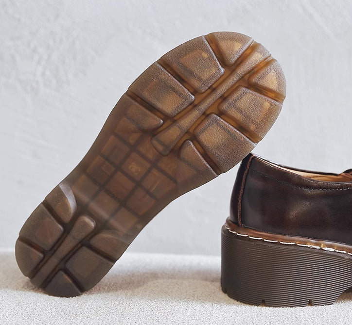 Double Buckle Mary Jane Brogues (2 Colors)
