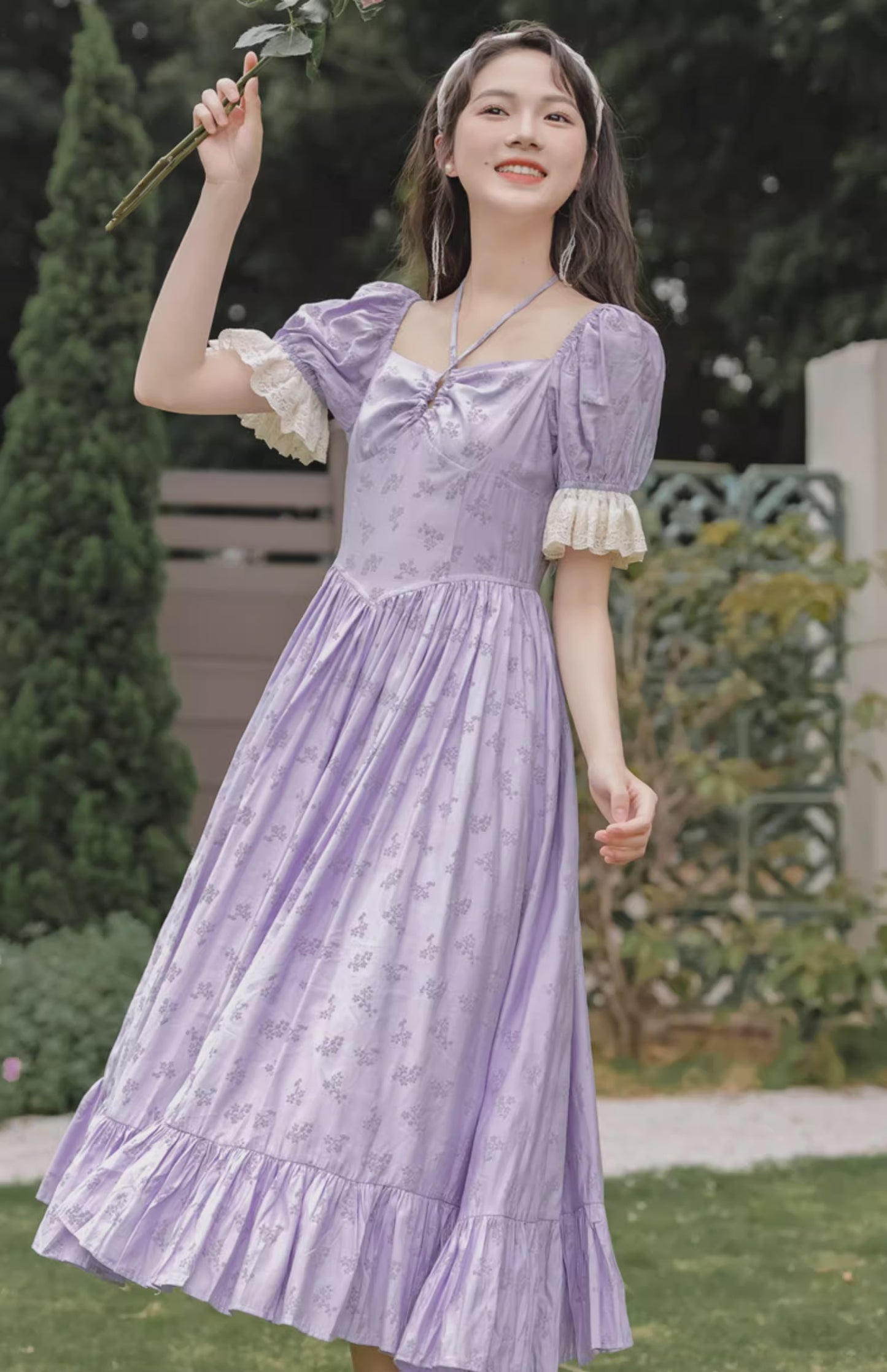 Tangled Twine Midi Dress (Lavender)